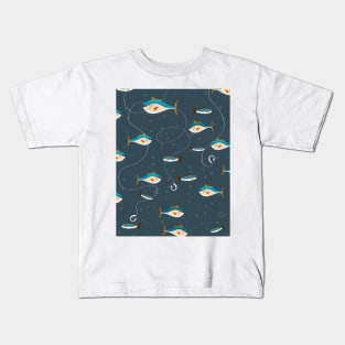 Cute fishing pattern. Kids T-Shirt